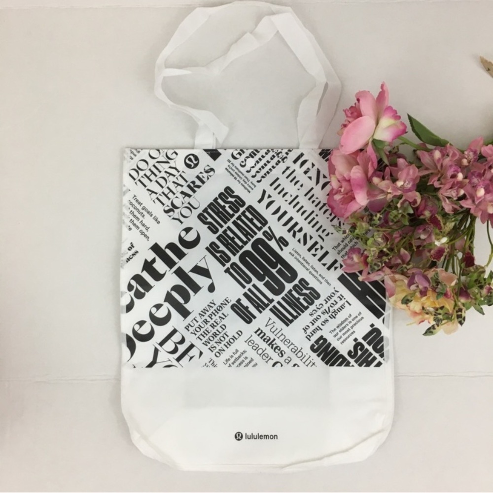 RARE White large lululemon tote
